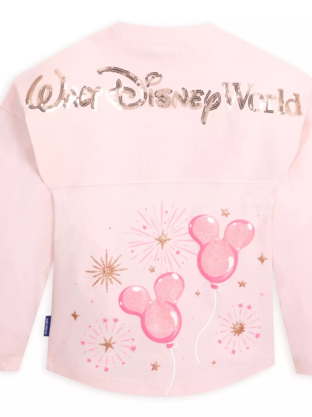 Walt Disney World 2024 Pink Sequins Mickey Balloon Spirit Jersey Women Size NEW